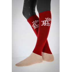 Penelope Wettkampf Socke Rot / Creme