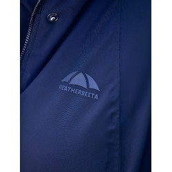 Damen-Wetterbeeta-Regenmantel, langer Blouson Marine Marineblau