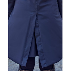 Damen-Wetterbeeta-Regenmantel, langer Blouson Marine Marineblau