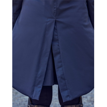 Damen-Wetterbeeta-Regenmantel, langer Blouson Marine Marineblau Damen-Wetterbeeta-Regenmantel, langer Blouson Marine Marineblau