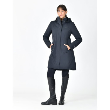 Damen-Wetterbeeta-Regenmantel, langer Blouson Marine Marineblau Damen-Wetterbeeta-Regenmantel, langer Blouson Marine Marineblau