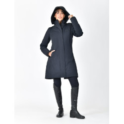 Damen-Wetterbeeta-Regenmantel, langer Blouson Marine Marineblau