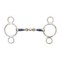 Zweiringgebiss Kupfer Blau Shires Zweiringgebiss Kupfer Blau Shires