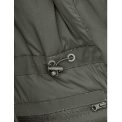 Damen-Wetterbeeta-Regenmantel, langer Blouson Mitternachtsgrün