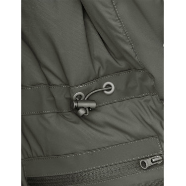 Damen-Wetterbeeta-Regenmantel, langer Blouson Mitternachtsgrün