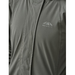 Damen-Wetterbeeta-Regenmantel, langer Blouson Mitternachtsgrün