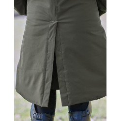 Damen-Wetterbeeta-Regenmantel, langer Blouson Mitternachtsgrün