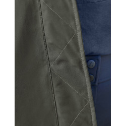 Damen-Wetterbeeta-Regenmantel, langer Blouson Mitternachtsgrün