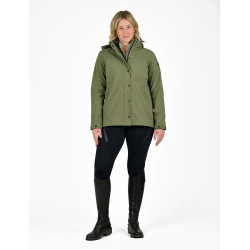 Damen-Fleecejacke WeatherBeeta Florence Two-For Nachtoliv / Schwarz