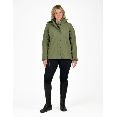 Damen-Fleecejacke WeatherBeeta Florence Two-For Nachtoliv / Schwarz