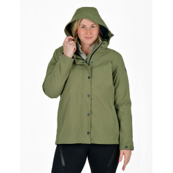 Damen-Fleecejacke WeatherBeeta Florence Two-For Nachtoliv / Schwarz Damen-Fleecejacke WeatherBeeta Florence Two-For Nachtoliv / Schwarz