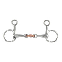 Mors Baucher avec pièce cuivre Shires Acier inoxydable