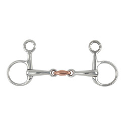 Mors Baucher avec pièce cuivre Shires Acier inoxydable Mors Baucher avec pièce cuivre Shires Acier inoxydable