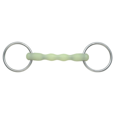 Gerades Ringgebiss aus Apfelgeschmack-Resin Equikind Shires