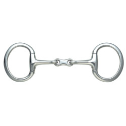Shires Olivenkopfgebiss mit doppelter Unterbrechung Edelstahl Shires Olivenkopfgebiss mit doppelter Unterbrechung Edelstahl