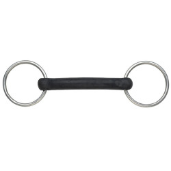 Reitgebiss aus Hartgummi – Shires, 21 mm, 65 mm Ringe