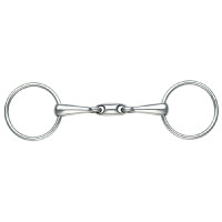 Doppelt gebrochenes Ringgebiss Shires Edelstahl
