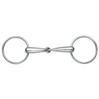 Einfachgebiss mit großen Ringen Shires Edelstahl