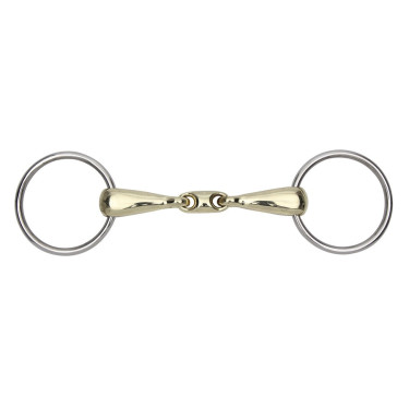 Gebiss 18 mm Shires Messing Gold