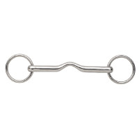 Shires einfach gebrochenes Ringtrense Edelstahl