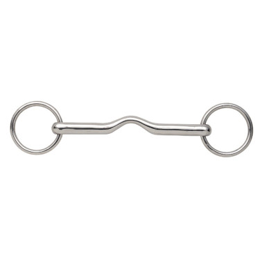 Shires einfach gebrochenes Ringtrense Edelstahl