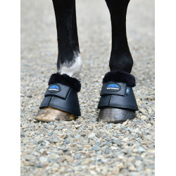 Weatherbeeta Tough-Tec Hufglocken mit Fleeceborte Schwarz