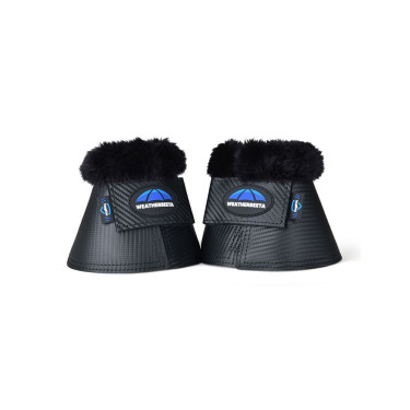 Weatherbeeta Tough-Tec Hufglocken mit Fleeceborte Schwarz