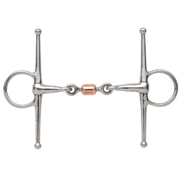 Nadelgebiss mit Kupferrolle Shires Edelstahl