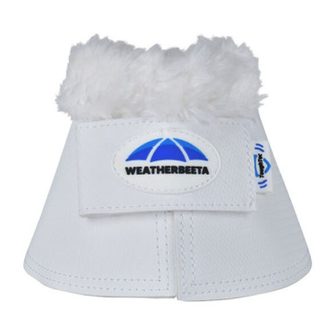 Weatherbeeta Tough-Tec Hufglocken mit Fleeceborte Weiß Wei&amp;szlig;