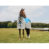 Weatherbeeta ComFiTec Dual Shield wasserdichte Fliegendecke mit abnehmbarem Halsteil Blau / Grau Weatherbeeta ComFiTec Dual Shield wasserdichte Fliegendecke mit abnehmbarem Halsteil Blau / Grau