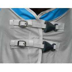 Weatherbeeta ComFiTec Dual Shield wasserdichte Fliegendecke mit abnehmbarem Halsteil Blau / Grau Weatherbeeta ComFiTec Dual Shield wasserdichte Fliegendecke mit abnehmbarem Halsteil Blau / Grau