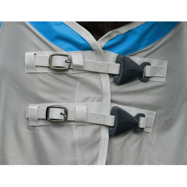 Weatherbeeta ComFiTec Dual Shield wasserdichte Fliegendecke mit abnehmbarem Halsteil Blau / Grau Weatherbeeta ComFiTec Dual Shield wasserdichte Fliegendecke mit abnehmbarem Halsteil Blau / Grau