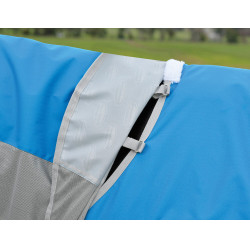 Weatherbeeta ComFiTec Dual Shield wasserdichte Fliegendecke mit abnehmbarem Halsteil Blau / Grau Weatherbeeta ComFiTec Dual Shield wasserdichte Fliegendecke mit abnehmbarem Halsteil Blau / Grau