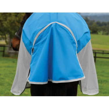 Weatherbeeta ComFiTec Dual Shield wasserdichte Fliegendecke mit abnehmbarem Halsteil Blau / Grau Weatherbeeta ComFiTec Dual Shield wasserdichte Fliegendecke mit abnehmbarem Halsteil Blau / Grau
