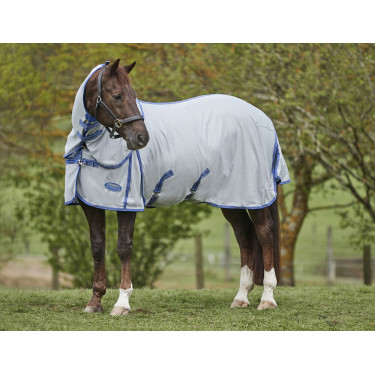 WeatherBeeta ComFiTec Airflow II Fliegendecke mit abnehmbarem Halsstück Grau / Blau / Grau WeatherBeeta ComFiTec Airflow II Fliegendecke mit abnehmbarem Halsstück Grau / Blau / Grau