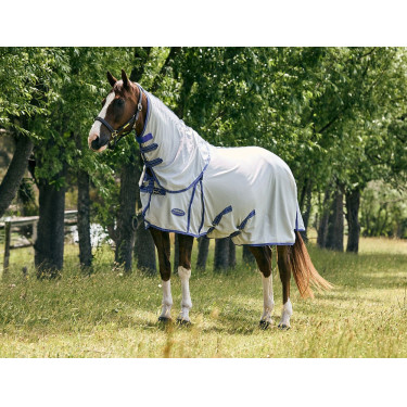 WeatherBeeta ComFiTec Airflow II Fliegendecke mit abnehmbarem Halsstück Grau / Blau / Grau WeatherBeeta ComFiTec Airflow II Fliegendecke mit abnehmbarem Halsstück Grau / Blau / Grau