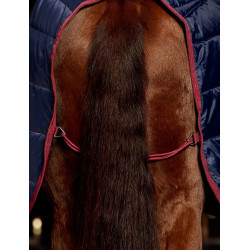 Weatherbeeta ComFiTec 210D Channel 100 g Stallkombidecke Marine / Burgunder