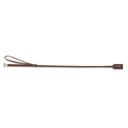 Springgerte aus Leder Shires Braun