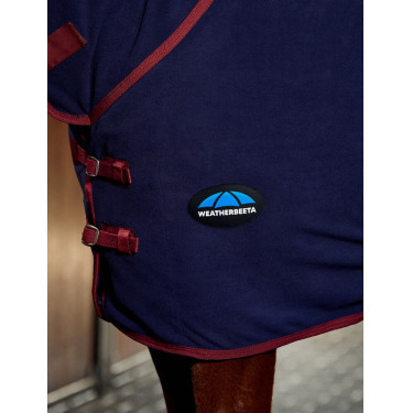 Weatherbeeta antistatische Fleece-Combo-Abschwitzdecke Marine / Burgunder Weatherbeeta antistatische Fleece-Combo-Abschwitzdecke Marine / Burgunder