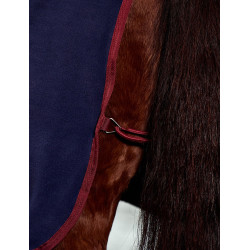 Weatherbeeta antistatische Fleece-Combo-Abschwitzdecke Marine / Burgunder Weatherbeeta antistatische Fleece-Combo-Abschwitzdecke Marine / Burgunder