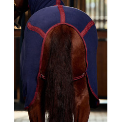 Weatherbeeta antistatische Fleece-Combo-Abschwitzdecke Marine / Burgunder Weatherbeeta antistatische Fleece-Combo-Abschwitzdecke Marine / Burgunder