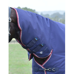 Weatherbeeta ComFiTec Essential Turnout 220g Combo-Decke Marine / Burgunder Marineblau