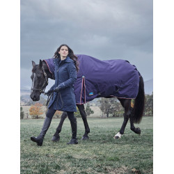 Weatherbeeta ComFiTec Essential Turnout 220g Combo-Decke Marine / Burgunder Marineblau