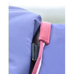 WeatherBeeta ComFiTec Essential Turnout 220 g Decke mit abnehmbarem Halsteil Marine / Burgunder