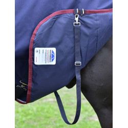 Weatherbeeta ComFiTec Essential Turnout 360g Combo-Decke Marine / Burgunder