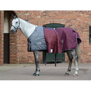 Weatherbeeta ComFiTec Plus Dynamic II Medium / Lite Decke Bordeaux / Grau / Weiß Weatherbeeta ComFiTec Plus Dynamic II Medium / Lite Decke Bordeaux / Grau / Weiß