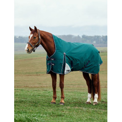 Weatherbeeta ComFiTec Plus Dynamic Regendecke 100 g High Neck Waldgrün / Marineblau Gr&uuml;n