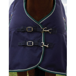 Weatherbeeta ComFiTec Plus Dynamic Regendecke 100 g High Neck Marine / Waldgrün Blau