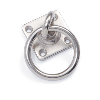 Drehbarer Befestigungsring mit Shires-Platte Metall Silber