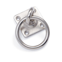Drehbarer Befestigungsring mit Shires-Platte Metall Silber